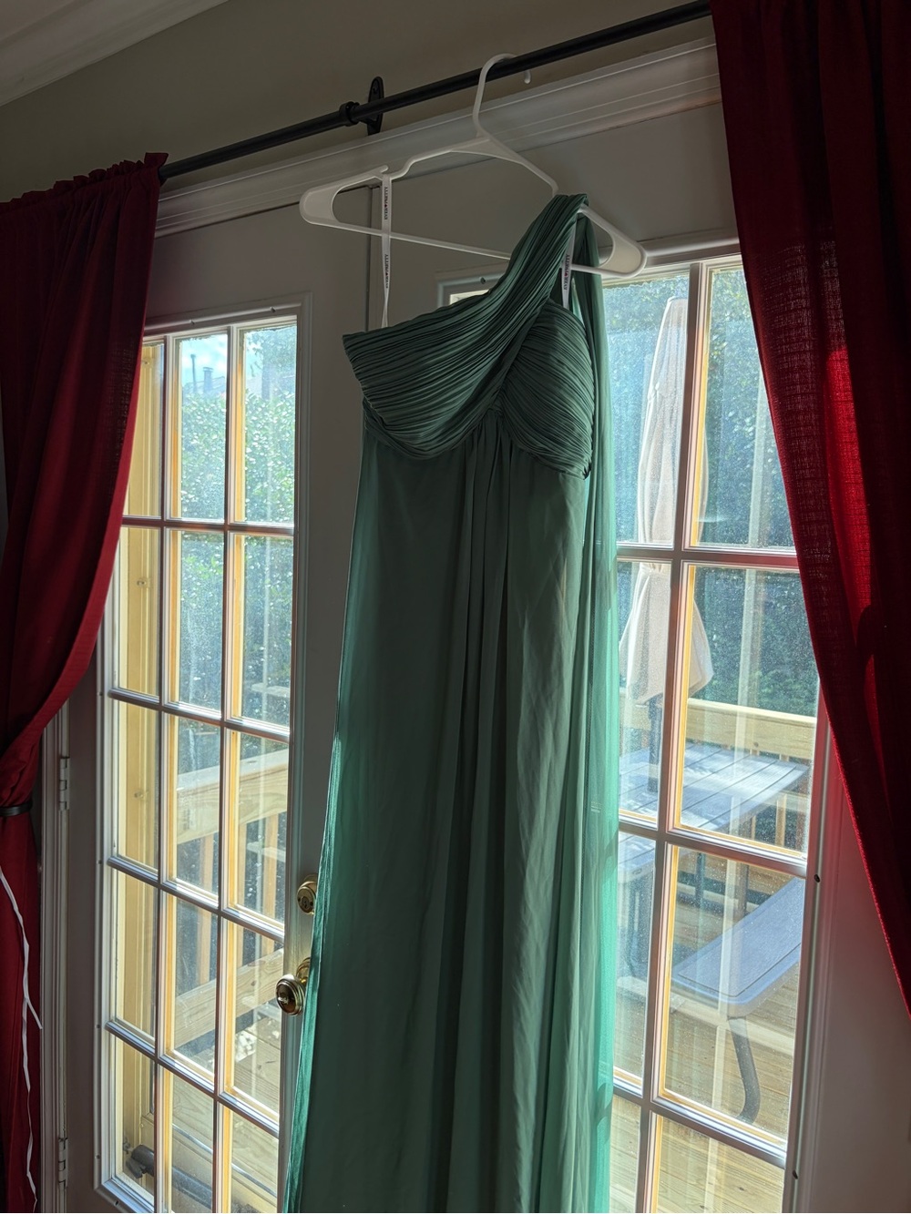Ever Pretty One-Shoulder Sage Green Chiffon Gown